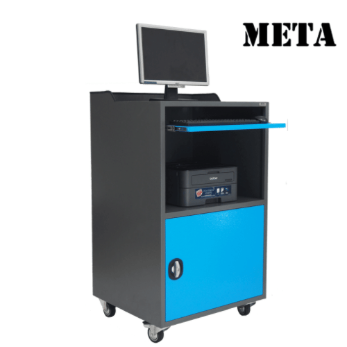 ตู้คอมเหล็ก META MC-2501-GR/BL สีเทา/ฟ้า_1